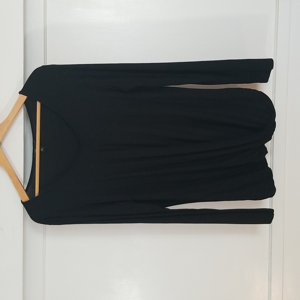 Cupio Dressy Black Long Sleeve Top